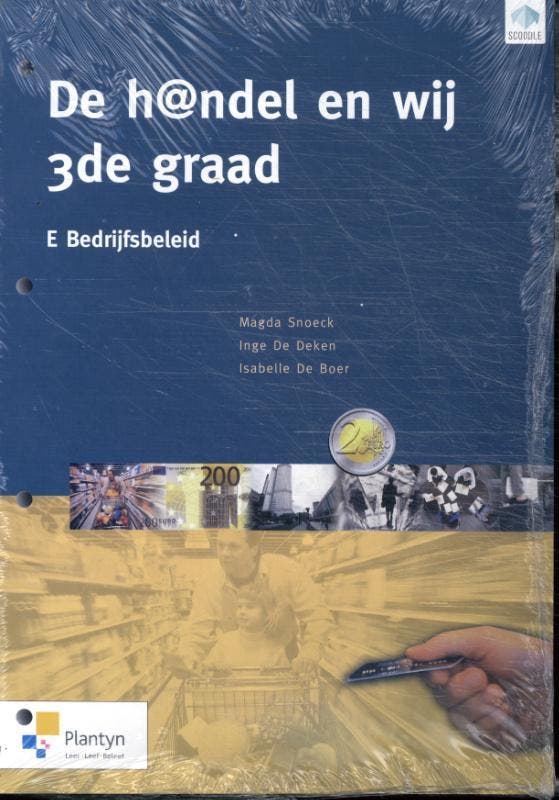 De h@ndel en wij 3de graad E Bedrijfsbeleid (incl. Scoodle), Livres, Livres scolaires, Envoi