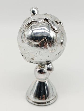 Beeldje - Mappamondo - Zilver, verzilverd