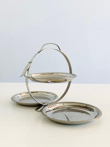 Alessi - Carlo Alessi - Dienblad - Mercurius - Staal