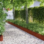 vidaXL Gazonranden 10 pcs Roestig 103 x 0,05 x 22 cm, Verzenden, Nieuw