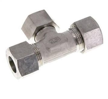20S Raccord de coupe en T en acier inoxydable avec raccord, Verzenden