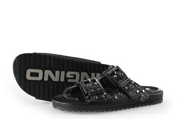 Vingino Slippers Meisjes in maat 31 Zwart, Verzenden, Jongen of Meisje, Schoenen, Zo goed als nieuw