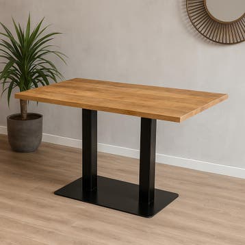 Mangohout Horecatafel Rechthoek 120x70, Huis en Inrichting, Tafels | Eettafels, Verzenden, Nieuw, Industriële meubels, Rechthoekig