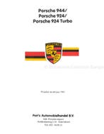 1982 PORSCHE 924 | 944 PRIJSLIJST NEDERLANDS, Ophalen of Verzenden