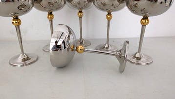 Bottega Fiorentina Metalli - Tafelservies voor 6 (6) -