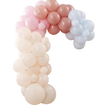 Gekleurde Ballonnenboog Pastel 75 delig, Verzenden