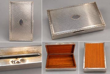 Boîte à cigares - argent 800