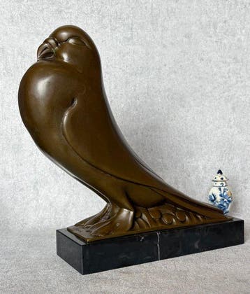 Beeld, Naar Coenrad : Exclusief Beeld, Duif - 29 cm - Brons,