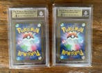 Pokémon - 2 Graded card - Pikachu 020/MP Carte promo,
