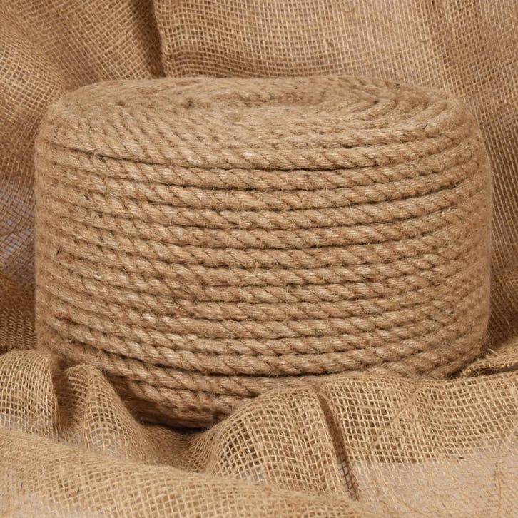 vidaXL Touw 50 m lang 12 mm dik jute, Bricolage & Construction, Quincaillerie & Fixations, Envoi