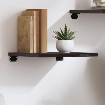 vidaXL Wandschap 40x40x2 cm behandeld massief eikenhout, Verzenden, Nieuw