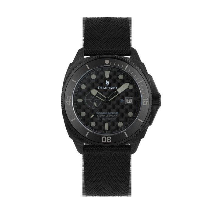 Tecnotempo - Commando - Forged Carbon & Titanium -, Handtassen en Accessoires, Horloges | Heren