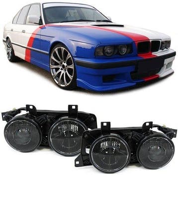 Koplampen Smoke BMW 5 & 7 Serie E32 E34 B5595, Nieuw, BMW