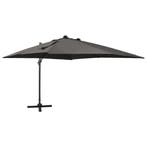 vidaXL Zweefparasol met paal en LED-verlichting 300 cm, Verzenden, Nieuw