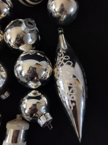 piek pegels bellen ballen - Kerstboomversiering (20) - Glas