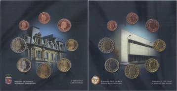 Série complète Benelux Satz mit 8 munten Luxemburg, Belgi., Verzenden, België