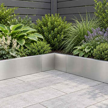 vidaXL Keermuur 50 x 50 x 30 cm Roestvrij staal zilver, Verzenden, Nieuw