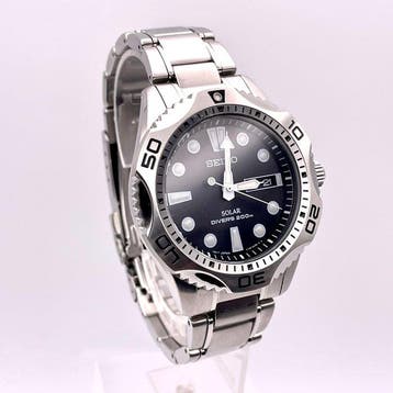 Seiko - Solar Diver/200m - Zonder minimumprijs - V158-0AE0 -