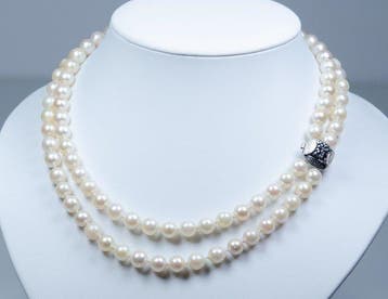 Sans prix de réserve - Collier - Argent 835 - Ø 7,5-8 mm