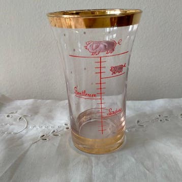 Verreries Doyen - Verre à eau - Verre - Six verres vintage