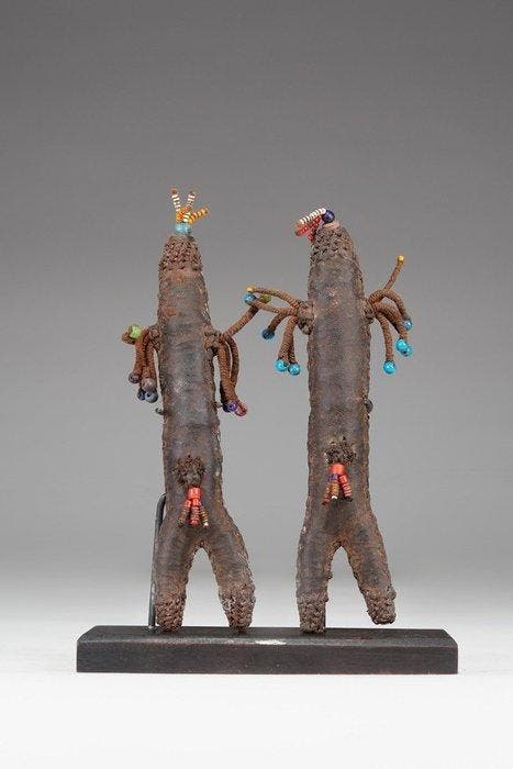 Twee Namchi-vruchtbaarheidspoppen - Figuur - Namji -, Antiek en Kunst, Kunst | Niet-Westerse kunst