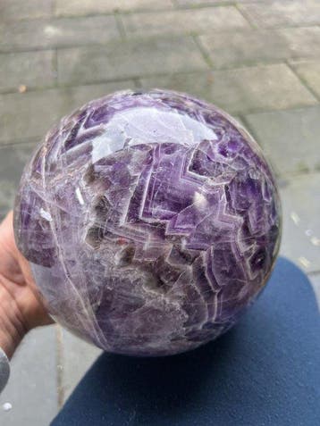 amethist Fine Polished Amethyst Sphere - Hoogte: 17.73 cm -