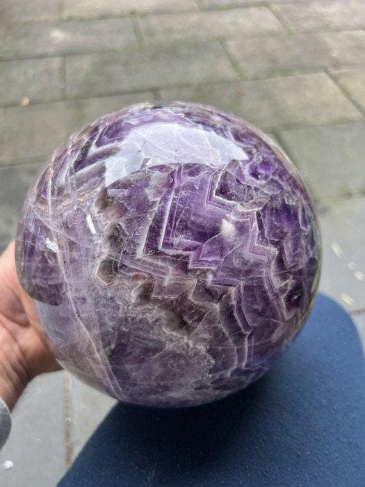 amethist Fine Polished Amethyst Sphere - Hoogte: 17.73 cm -, Verzamelen, Mineralen en Fossielen