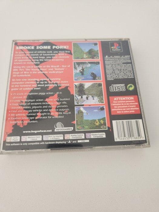 Sony - Playstation 1 (PS1) - Hogs of War PS1 - Videogame -, Consoles de jeu & Jeux vidéo, Consoles de jeu | Accessoires Autre