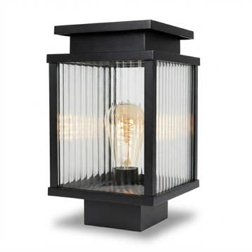 Tuinverlichting Modern Leicester 2 Sokkellamp Zwart 30cm, Verzenden