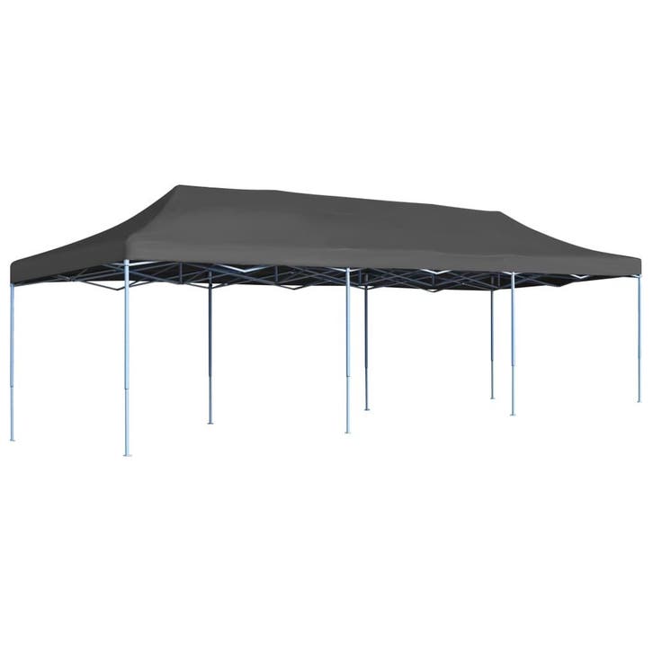 vidaXL Vouwtent pop-up 3x9 m antraciet, Tuin en Terras, Partytenten, Nieuw, Verzenden