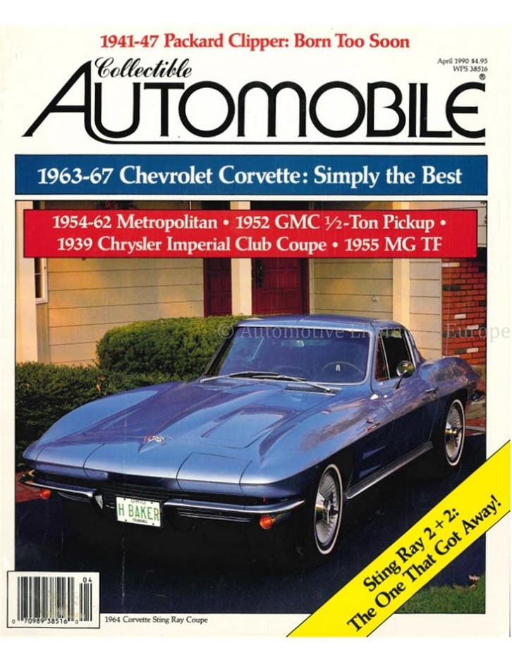 1990 COLLECTIBLE AUTOMOBILE MAGAZINE 06 ENGELS, Livres, Autos | Brochures & Magazines
