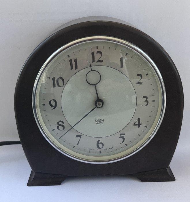 Bureauklok - Smiths English Clocks Ltd. - Art Deco Bakeliet, Antiek en Kunst, Antiek | Klokken