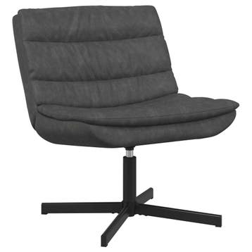 vidaXL Draaistoel Zwart 63 x 75 x 76 cm Antiek PU, Verzenden