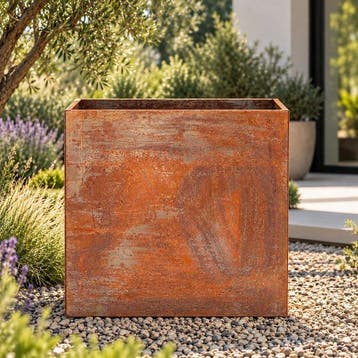 Jardinière - Cortenstaal - Hoog model XL plantenbak