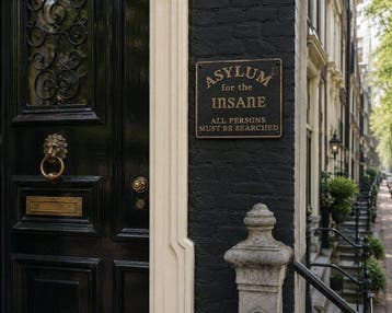 Asylum for the Insane - Reclamebord - Gietijzer