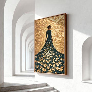 Iconica - The Cascade of Gold - unique 1/1 XXL (150 x 100, Antiek en Kunst