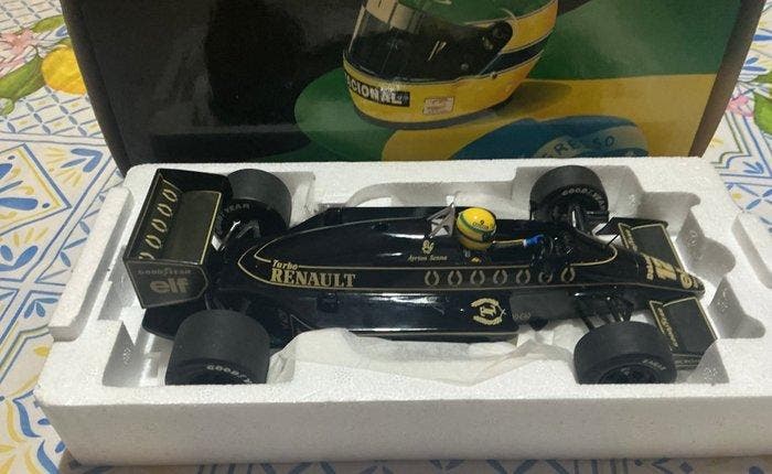 Minichamps 1:18 - Modelauto - Ayrton Senna lotus renault 98T, Hobby en Vrije tijd, Modelauto's | 1:5 tot 1:12