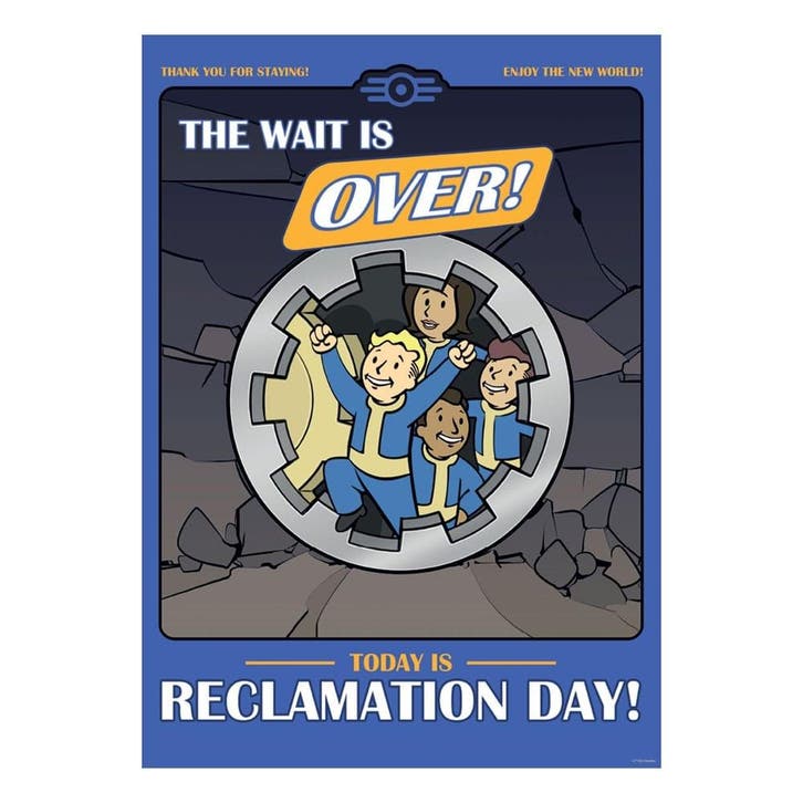 Fallout Art Print Reclamation Day Limited Edition 42 x 30 cm, Verzamelen, Film en Tv, Nieuw, Ophalen of Verzenden