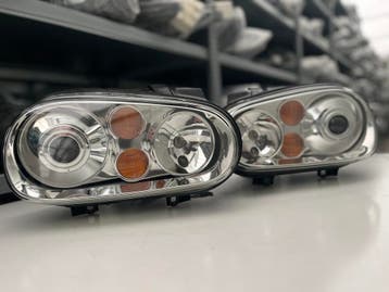 VW GOLF 4 XENON KOPLAMP R L 1J1941016P 1J1941015P, Autos : Pièces & Accessoires, Verzenden