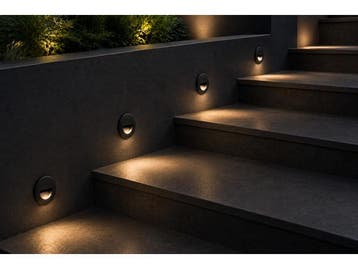 Veiling - 6 x LED Trapverlichting 3W – 3000K – Rond –