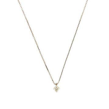 Collier - 18 carats Or blanc - 0.15ct. tw. Diamant, Bijoux, Sacs & Beauté, Colliers