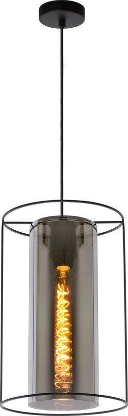 2dekans | Lucide DOUNIA Hanglamp - Ø 25 cm - E27 - Zwart, Ophalen of Verzenden