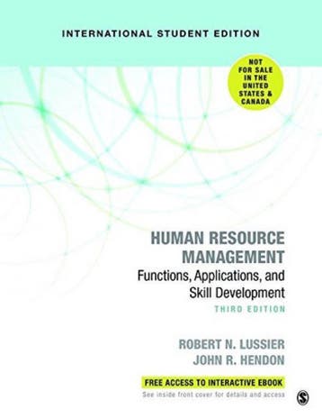 Human Resource Management 9781544331317, Boeken, Verzenden, Gelezen, Professor Robert N. Lussier