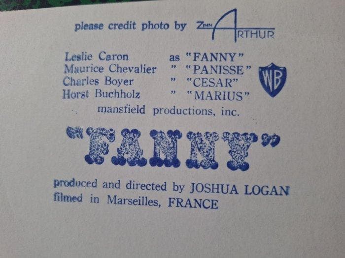 Zinn Arthur (1912-2003) - Leslie Caron & Horst Buchholz, Verzamelen, Film en Tv