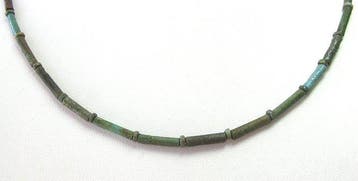 Égypte ancienne, Nouvel Empire Faience Collier égyptien en