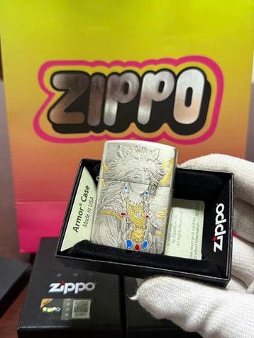 Zippo - Zippo Armor Wolf Woman Lighter - Zonder