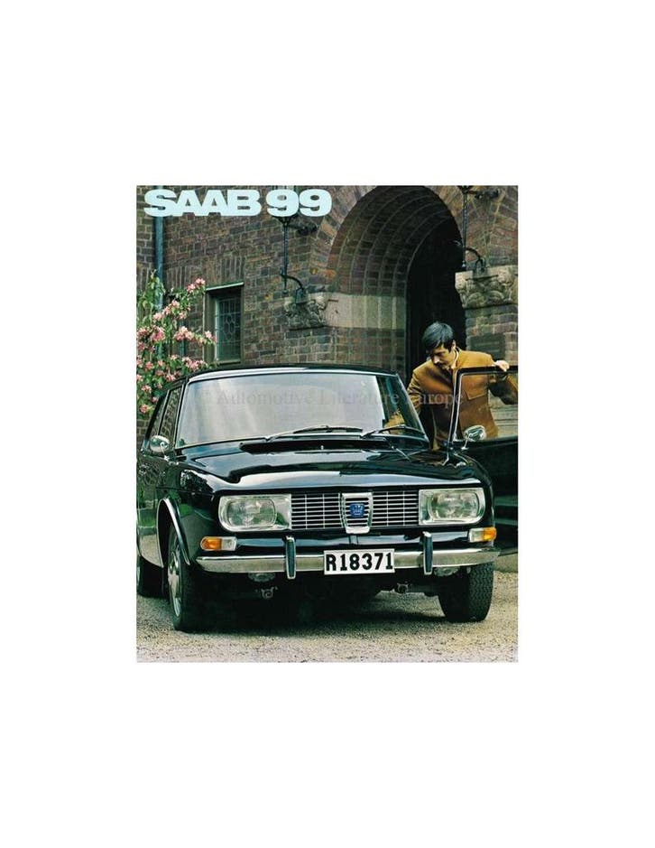 1969 SAAB 99 BROCHURE NEDERLANDS, Livres, Autos | Brochures & Magazines