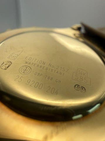 Junghans - Mega Edition - Solid 14K Gold - 25 9200 204 -