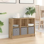 vidaXL Dressoir met lade Artisan Eiken 73,5 x 22,5 x 53,5 cm, Huis en Inrichting, Verzenden, Nieuw