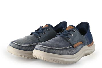 Skechers Instappers in maat 42 Blauw, Vêtements | Hommes, Chaussures, Verzenden, Overige typen